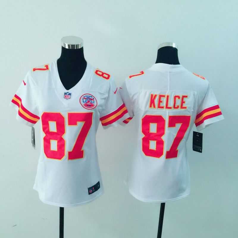 Women Nike Chiefs #87 Travis Kelce White Vapor Untouchable Player Limited Jersey,We sell and wholesale Women Nike Chiefs #87 Travis Kelce White Vapor Untouchable Player Limited Jersey on line form chian!